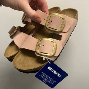 Birkenstock Pink Suede like new size 8.5 Womens